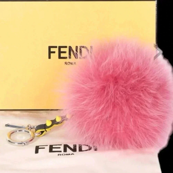 AUTHENTIC FENDI PINK  CHARM - Picture 1 of 4